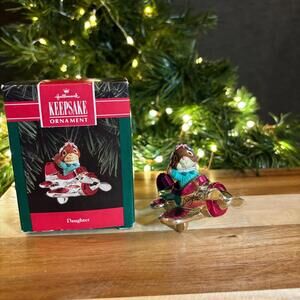 Pink and Silver Daughter Plane - Hallmark Keepsake Ornament